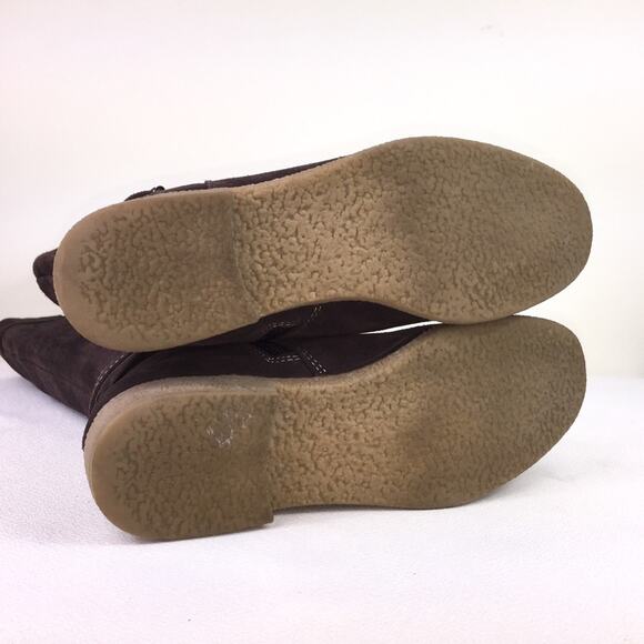 Lands’ End Tall Brown Suede Boots, Size 8 - Picture 6 of 8